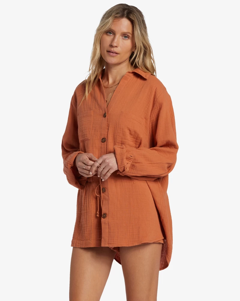 Billabong Swell Shirt Woven Shirt - Toffee