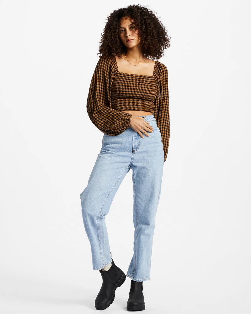 Billabong Paradise Days Top Woven Shirt - Cosmic Khaki