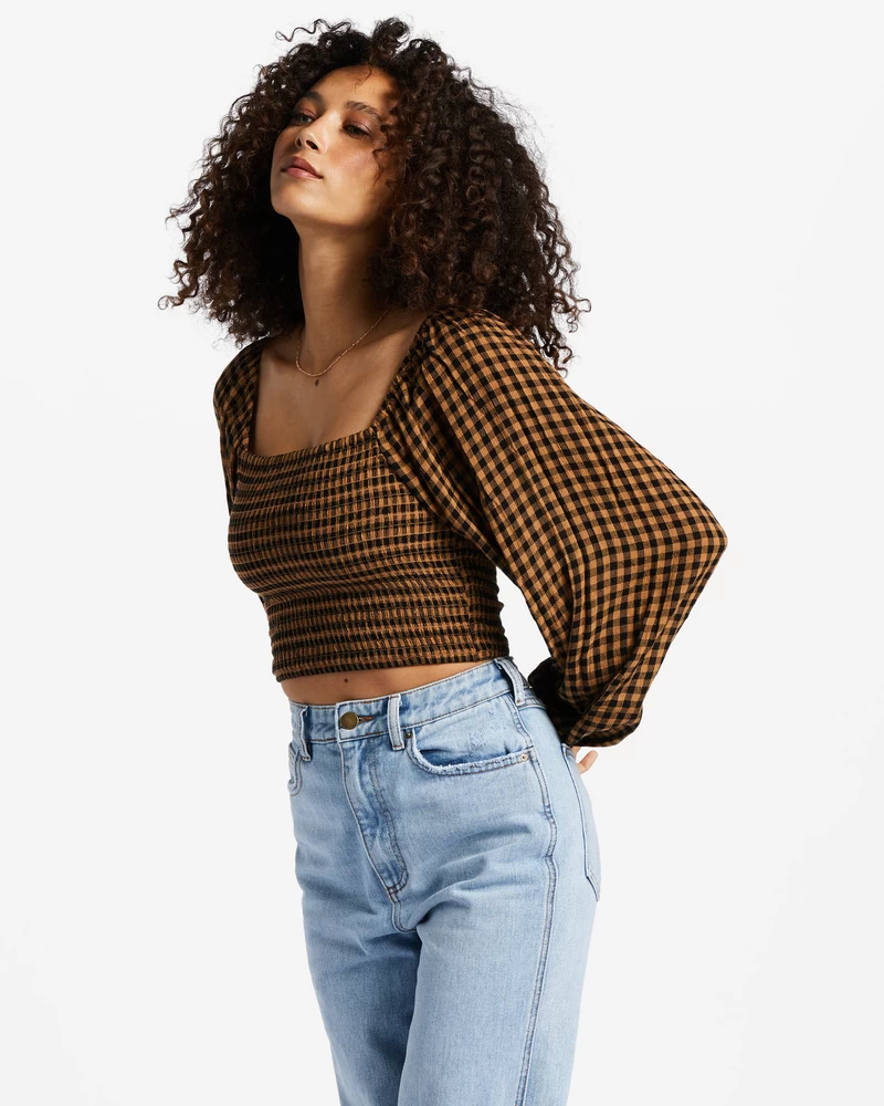 Billabong Paradise Days Top Woven Shirt - Cosmic Khaki