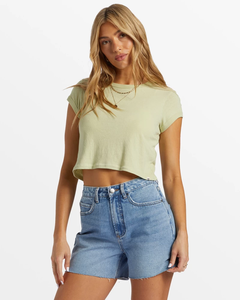 Billabong Daily Tee Knit - Light Avocado