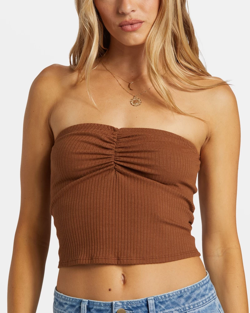 Top Bandeau Com Tubo Billabong Lennox - Coco Torrado