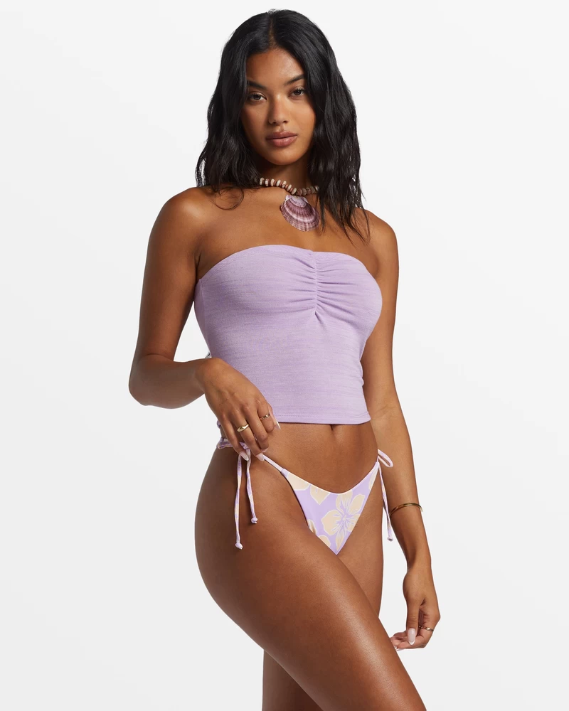 Dopasowany Top Bandeau Billabong Lennox Tube - Tulipan