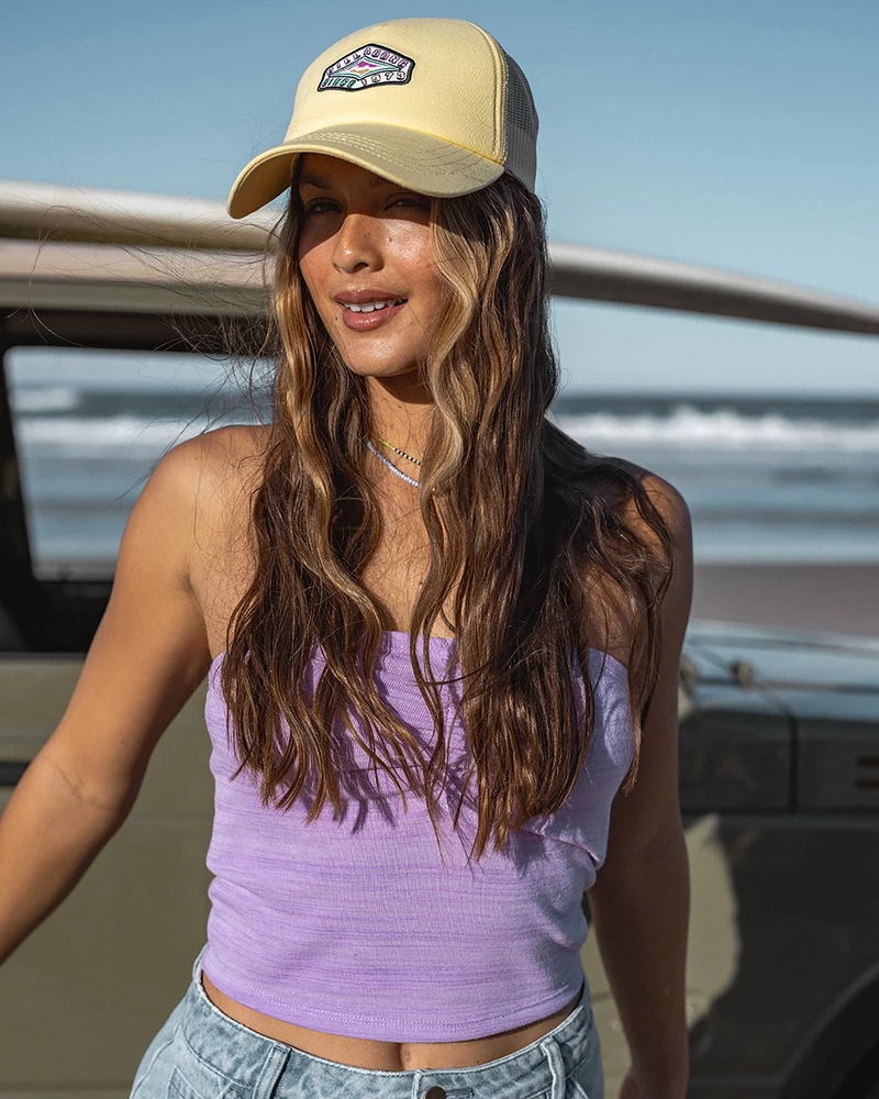 Billabong Lennox Tube Fitted Bandeau Top - Tulip