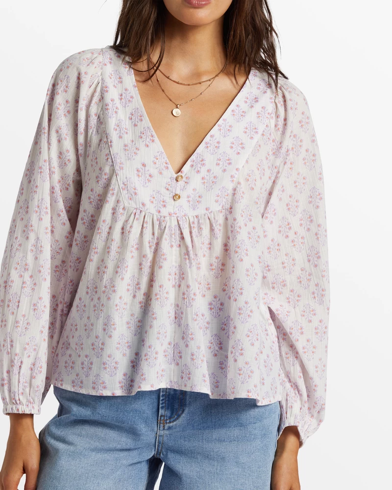 Billabong Ambers Relaxed Long Sleeve Shirt - Tulip