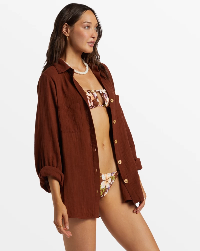 Billabong Swell Shirt Woven Shirt - Toasted Coconut