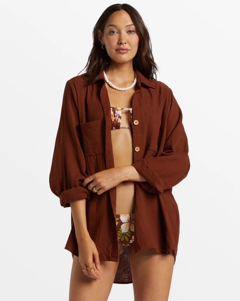 Billabong Swell Shirt Woven Shirt - Toasted Coconut