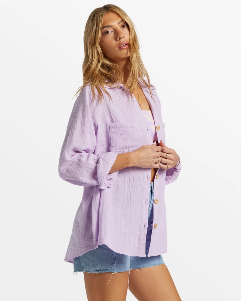 Billabong Swell Shirt Woven Shirt - Tulip