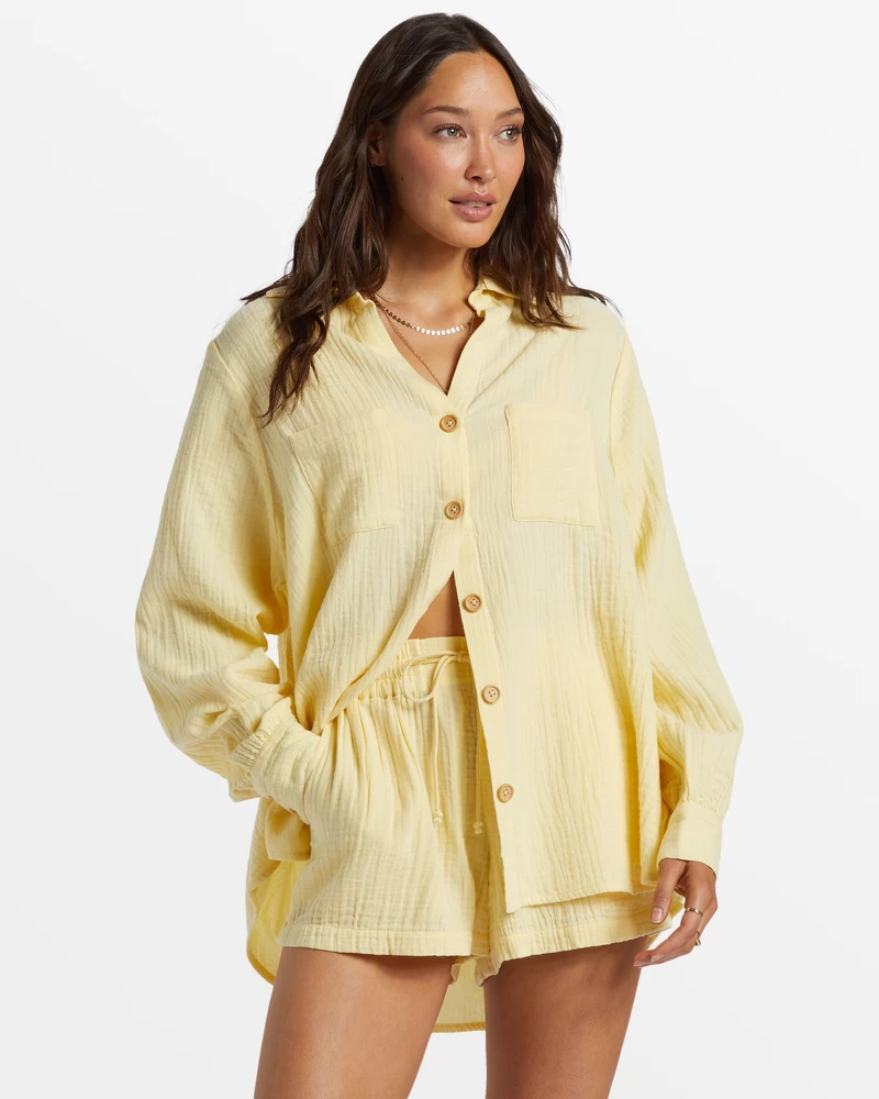 Billabong Swell Shirt Woven Shirt - Mellow Yellow