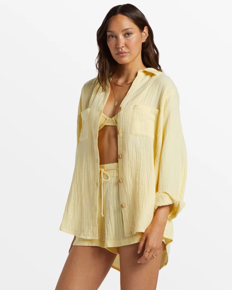 Billabong Swell Shirt Woven Shirt - Mellow Yellow