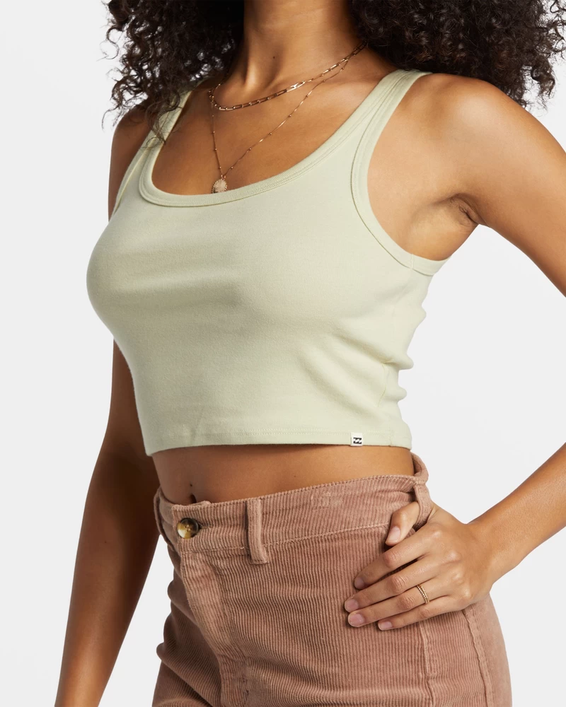 Billabong Sun Boginja Tank Pletenina - Svetlo Avokado