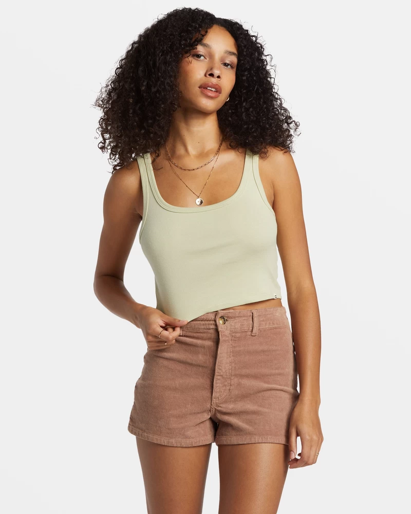 Billabong Sun Goddess Tank Knit - Light Avocado