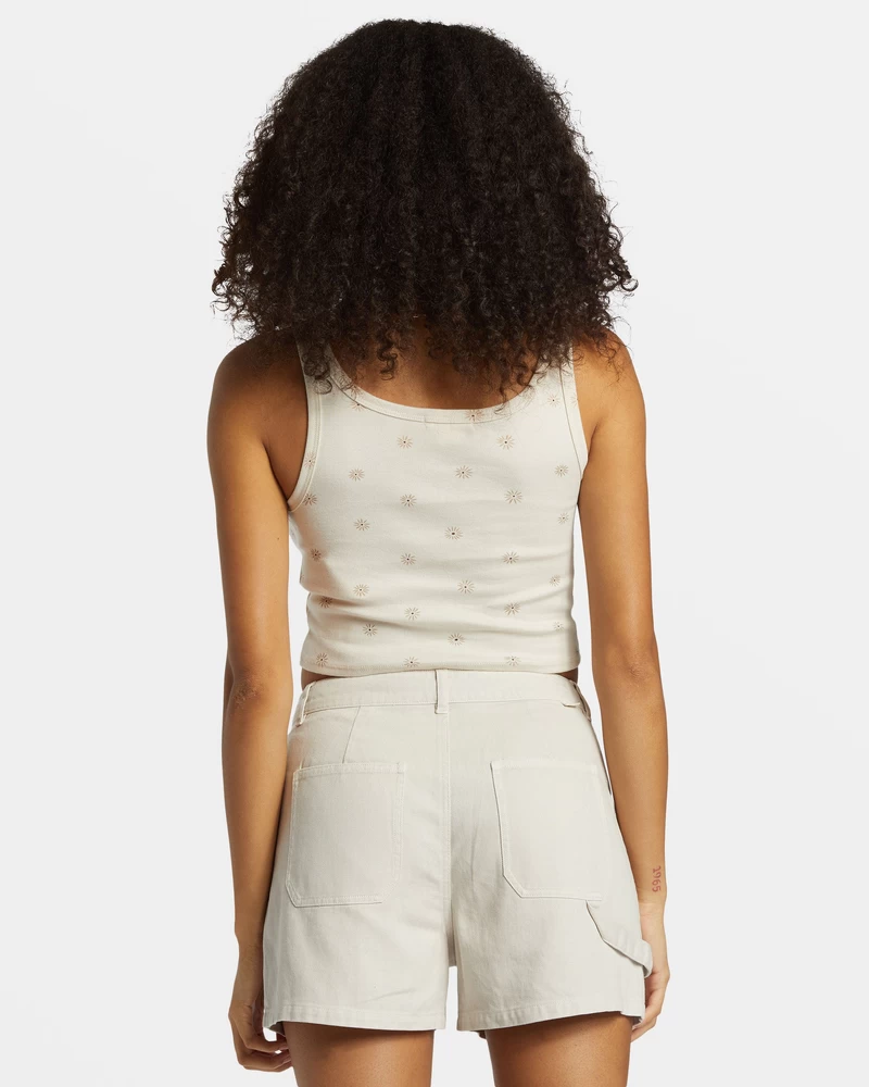 Billabong Sun Goddess Printed Tank Top - Cobblestone