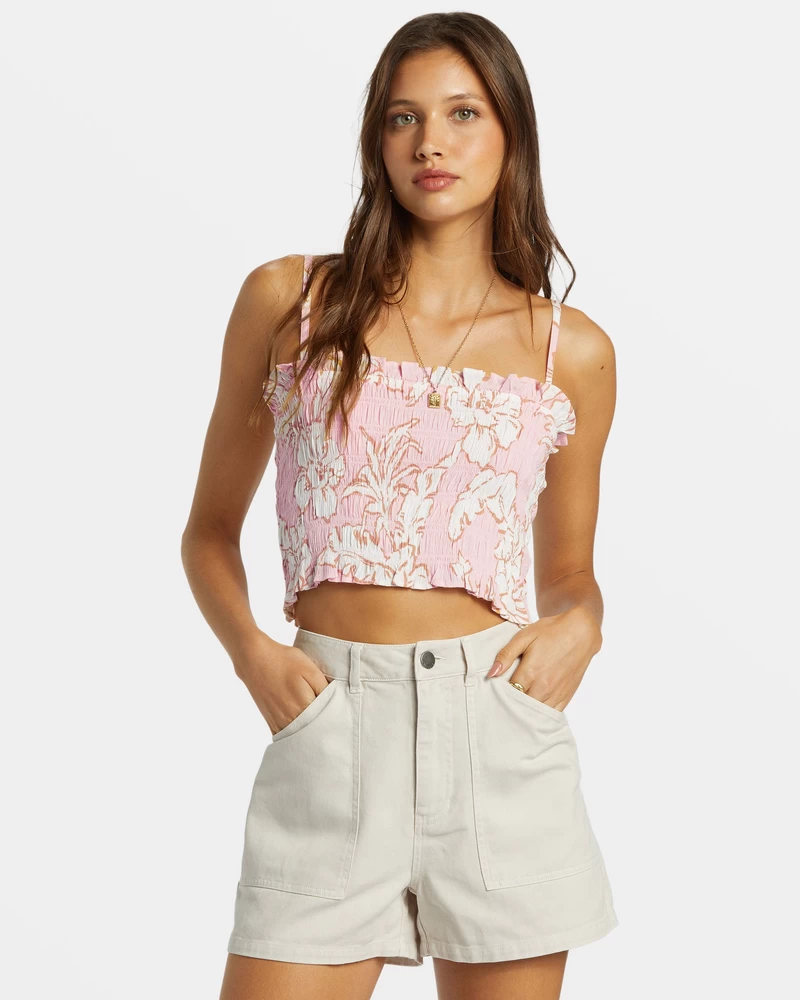 Billabong Zadnji žarki Kratki Top - Občutek Breskve