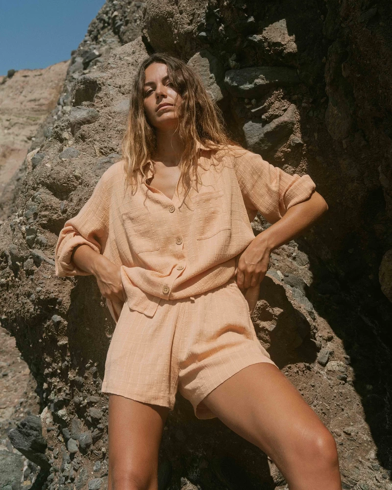 Billabong Swell Long Sleeve Shirt - Baked Clay