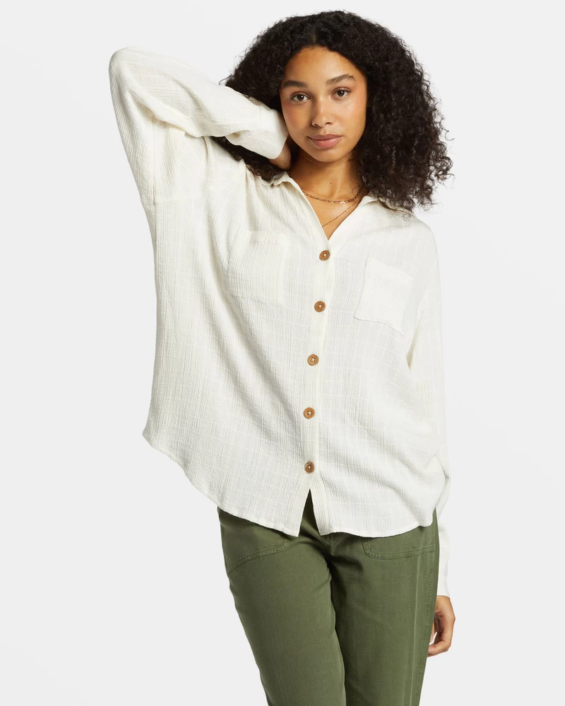 Billabong Swell Long Sleeve Shirt - Salt Crystal
