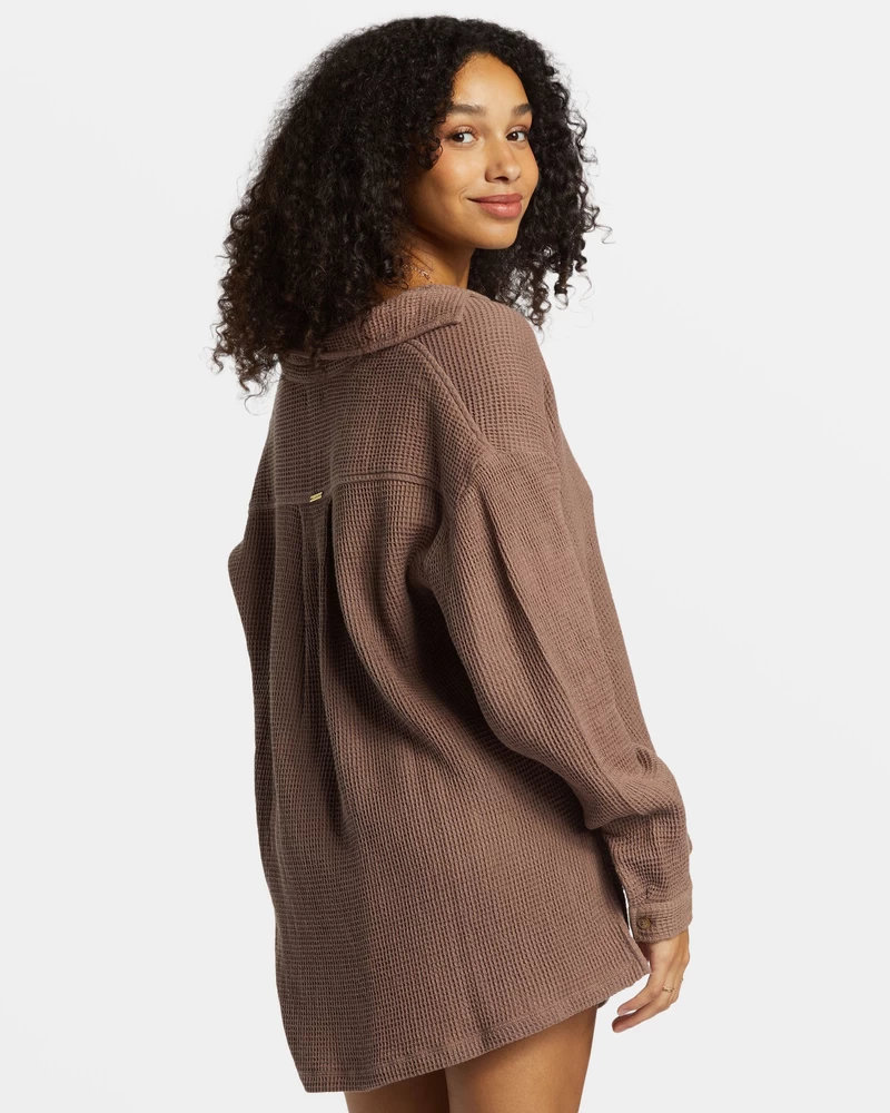 Billabong Odyssey Long Sleeve Shacket - Kona