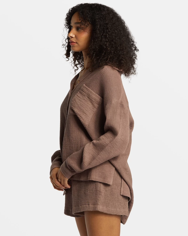 Billabong Odyssey Long Sleeve Shacket - Kona