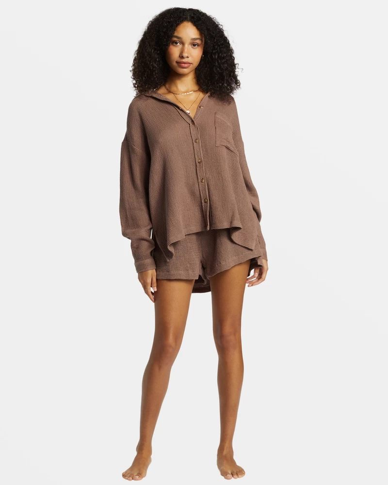 Billabong Odyssey Long Sleeve Shacket - Kona