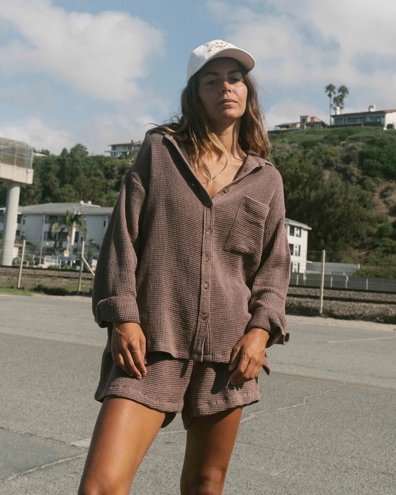 Billabong Odyssey Long Sleeve Shacket - Kona