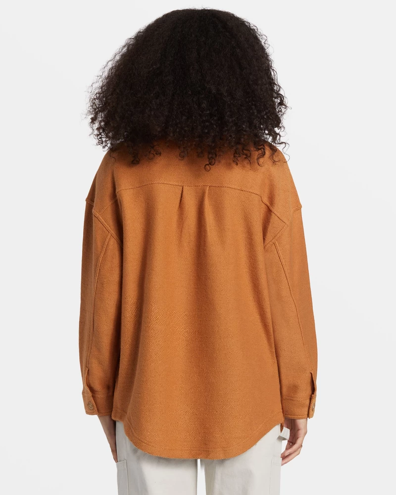 Billabong Everytime Oversized Shacket - Sandalwood