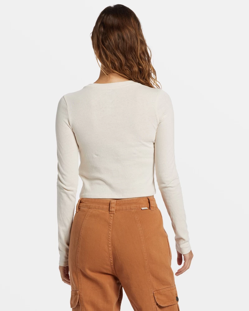 Billabong Cabin Mate Long Sleeve T-shirt - White Cap