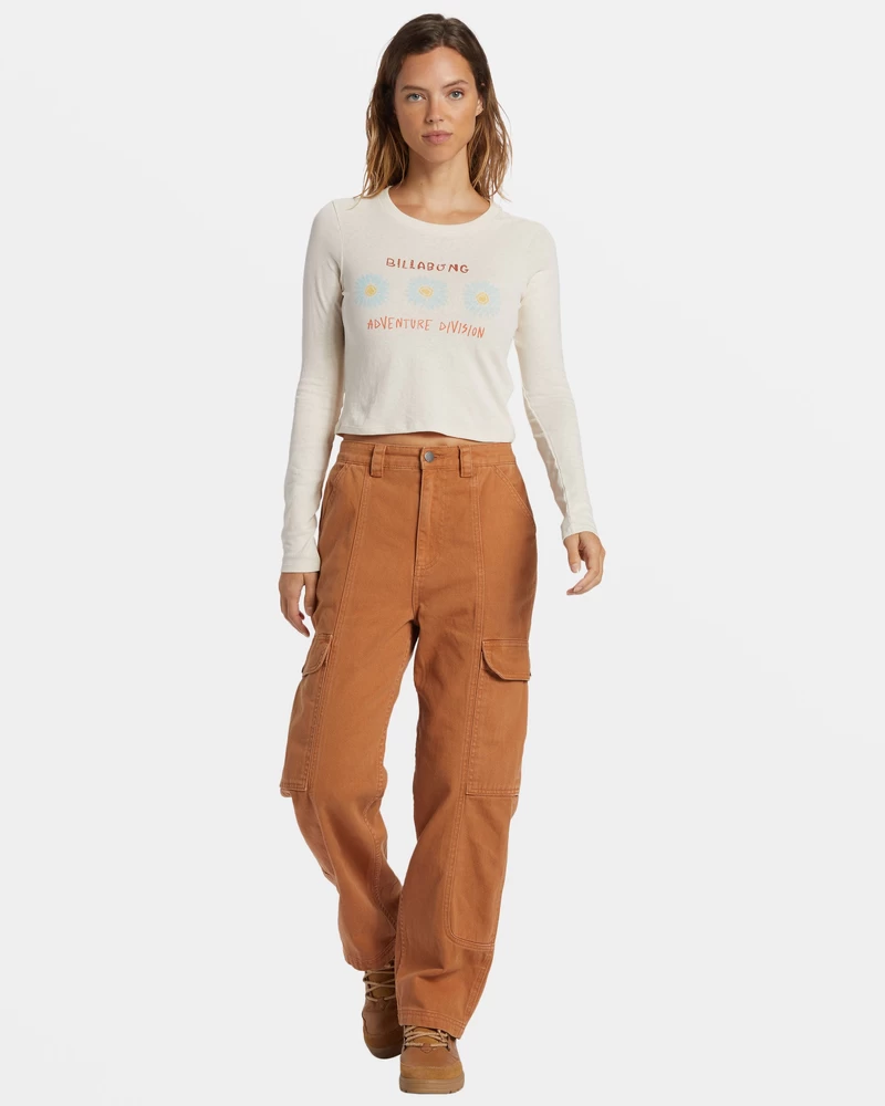 Billabong Cabin Mate Long Sleeve T-shirt - White Cap