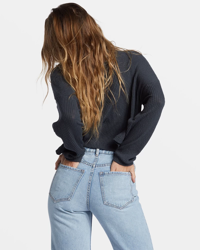 Billabong Good Catch Henley T-paita - Musta Hiekka