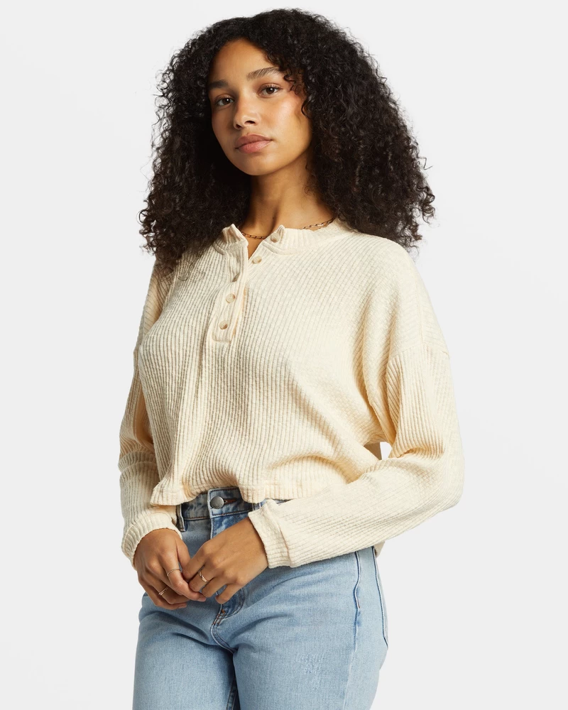 Billabong Good Catch Henley T-paita - Valkoinen Lippalakki