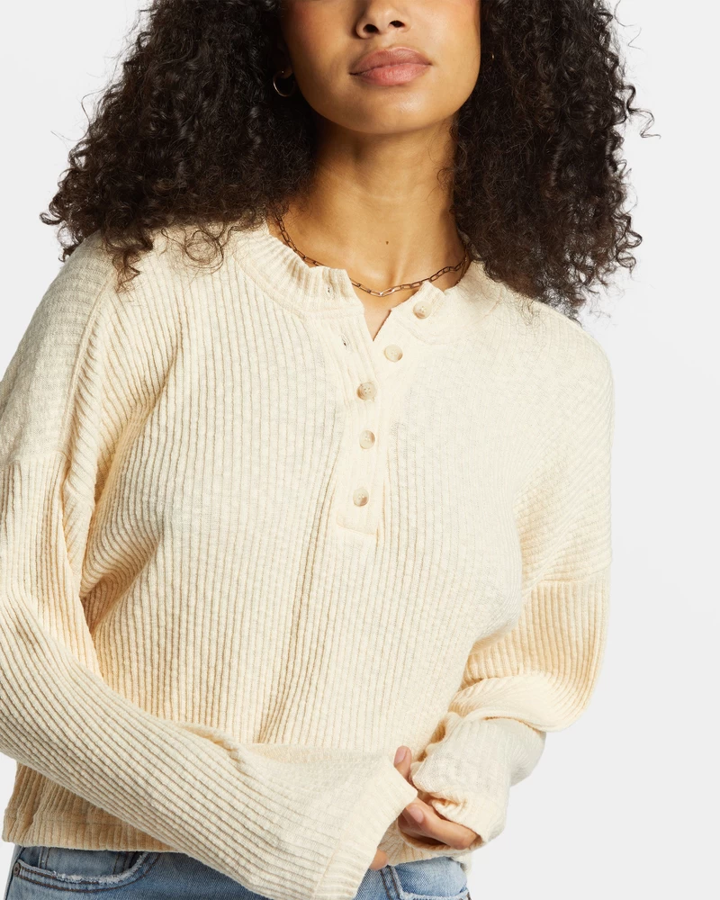 Billabong Good Catch Henley T-paita - Valkoinen Lippalakki