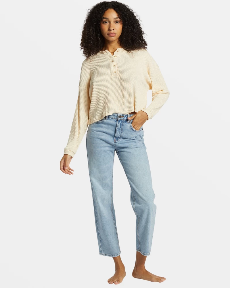 Billabong Good Catch Henley T-paita - Valkoinen Lippalakki