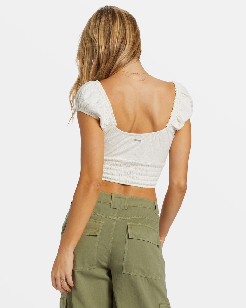 Billabong Kallie Crop Top - Salt Crystal