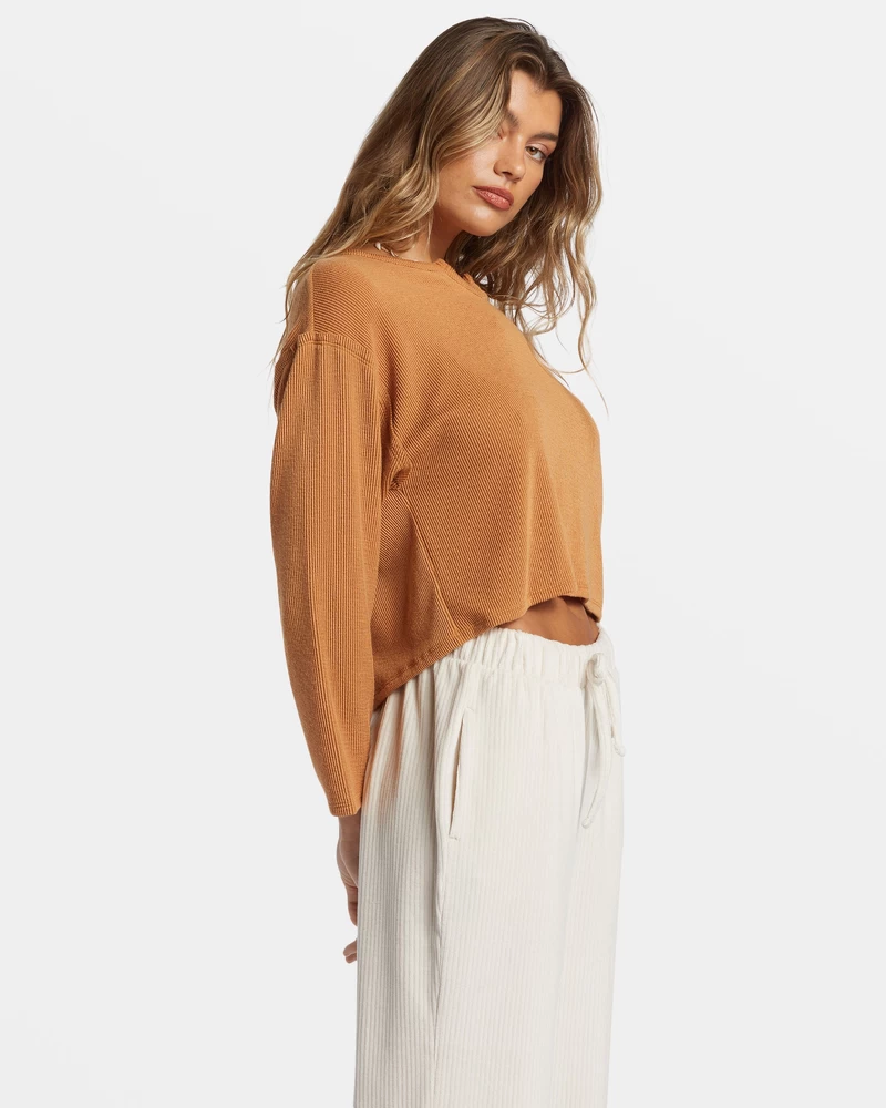 Billabong Mai Tai Knit Top - Sandalwood