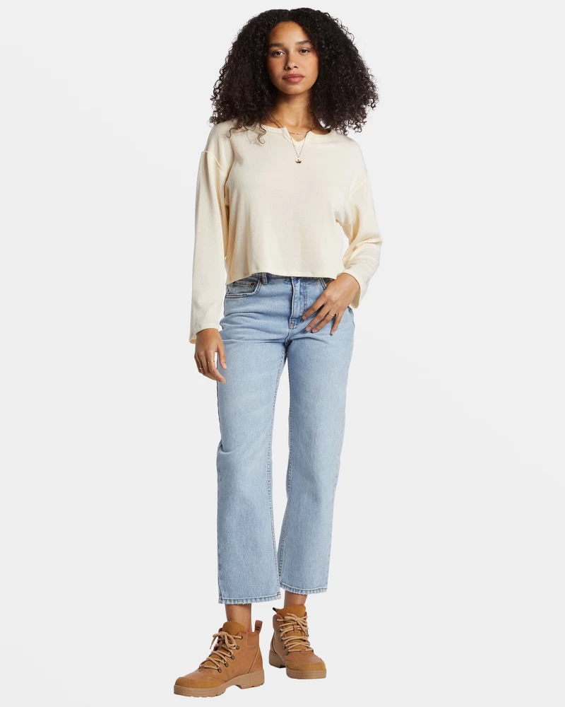 Billabong Mai Tai Knit Top - White Cap