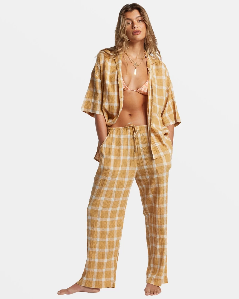 Billabong Beach Side Oversized Short Sleeve Shirt - Hemp 2