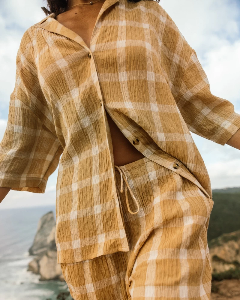 Billabong Beach Side Oversized Short Sleeve Shirt - Hemp 2