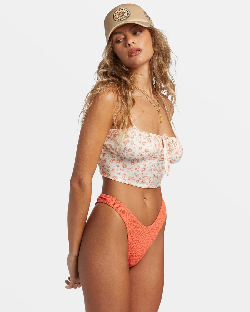 Billabong So In Love Crop Top - White Cap