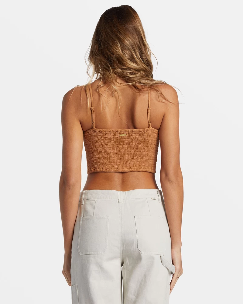 Billabong By The Sea Crop Top - Sandalwood